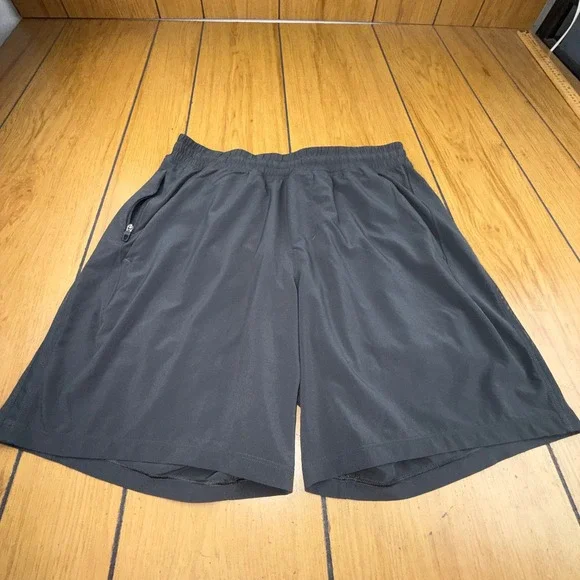 Lululemon Mens THE Short 9 Inch Charcoal Grey Mesh Panel Athletic Gym Shorts M - Picture 14 of 16